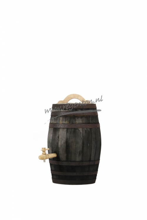  Regenton 50 liter oud met kraan en handvat