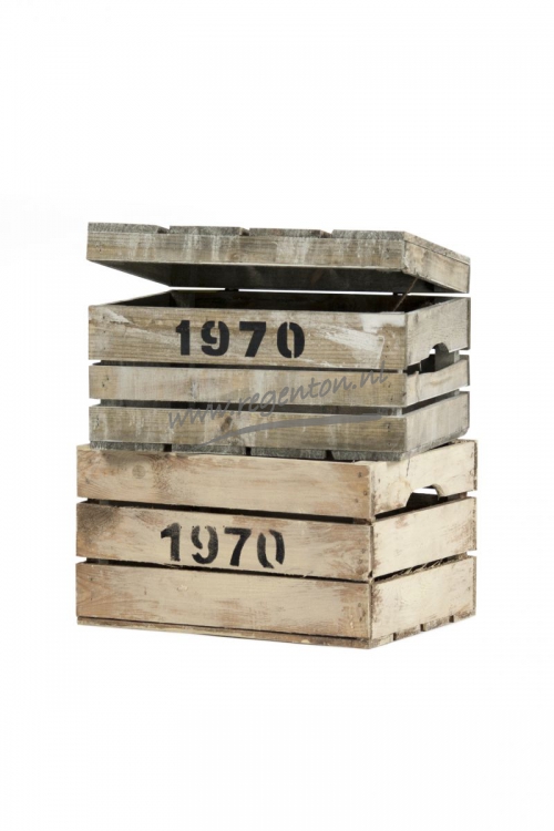  Kist met klapdeksel middel, old look