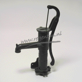  Gietijzerenpomp met Wandbevestiging nw. Groen