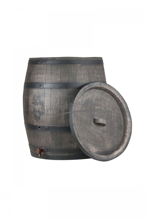  Kunststof Regenton Houtnerf 240 l.