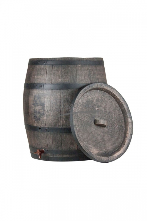  Kunststof Regenton Houtnerf 360 l.