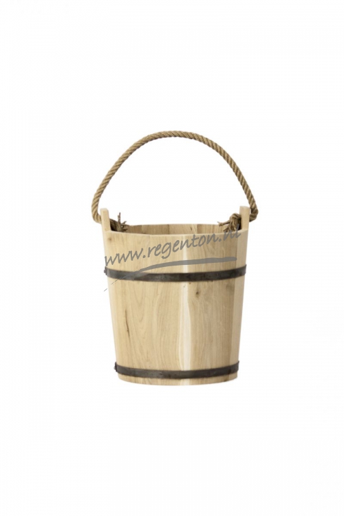  Houten Emmer met Touw eiken groot 20 l.