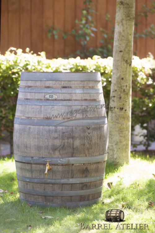  Houten regenton BB 225L wijnvat (zonder onderzetter)