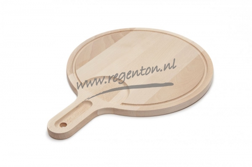  Snijplank rond met steel 400x300x15mm