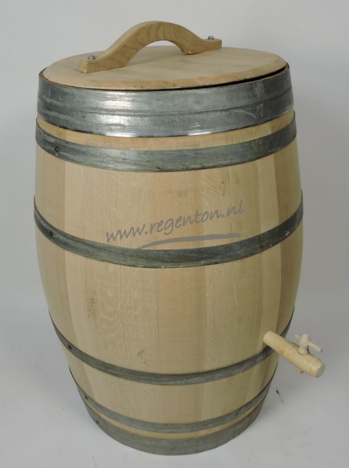  Regenton blank eiken naturel los deksel Kr+Handva