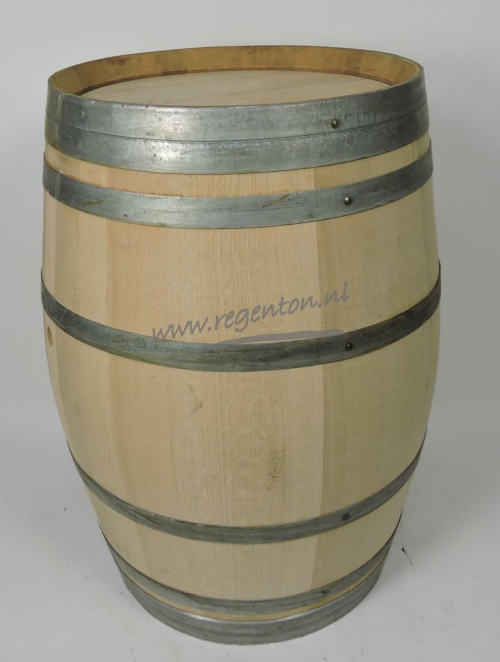  Regenton 225 liter blank eiken vast deksel