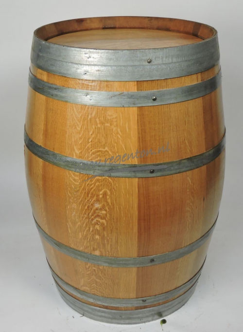  Regenton blank eiken gelakt vast  deksel