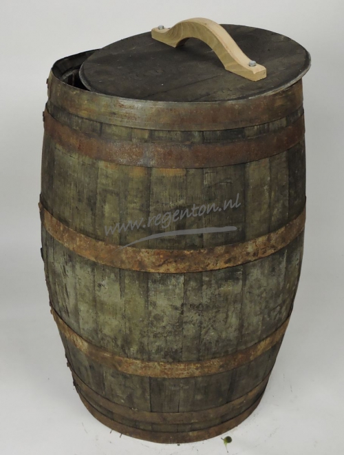  Regenton 195 liter Whisky los deksel met handvat