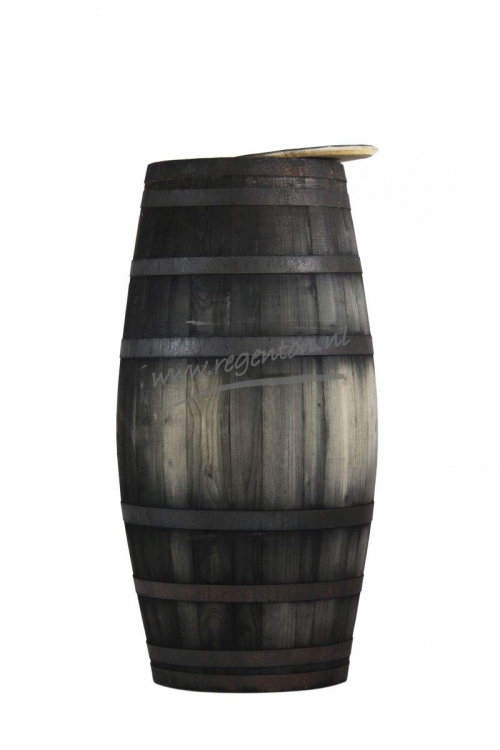  Regenton lange pijp oud met los deksel groot