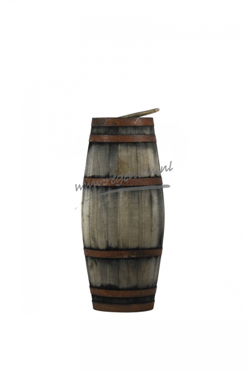  Regenton lange pijp oud met los deksel klein