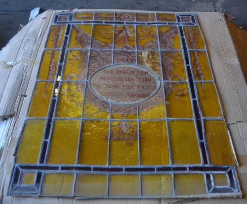  Glas in lood met tekst